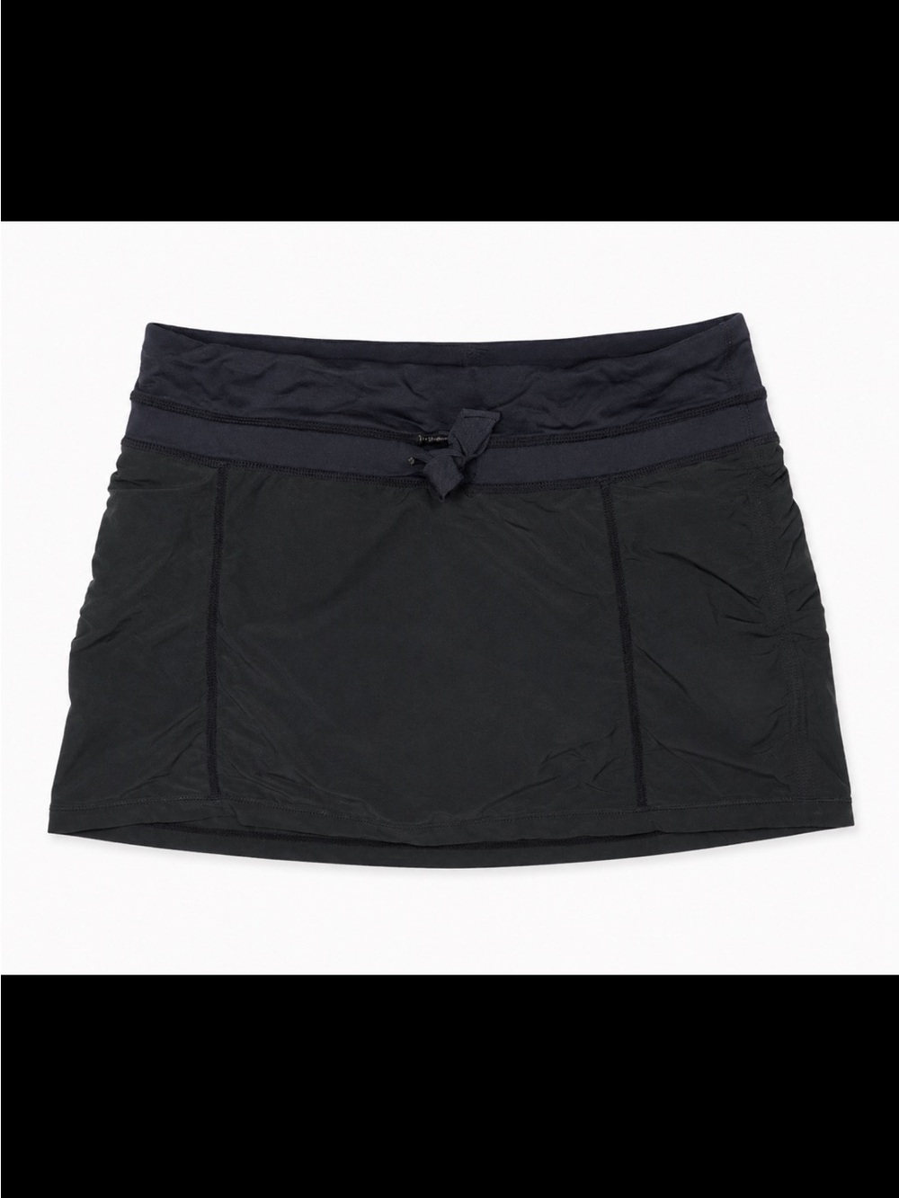 Lululemon Black Athletic Skort Built-In Shorts Tennis Golf Running Size 4